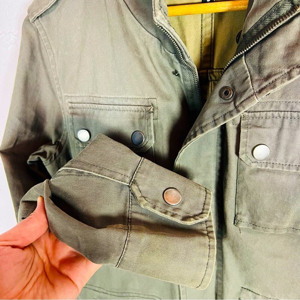 Hurley Military Utility Chore Olive Green Jacket  - Small - Picture 5 of 9